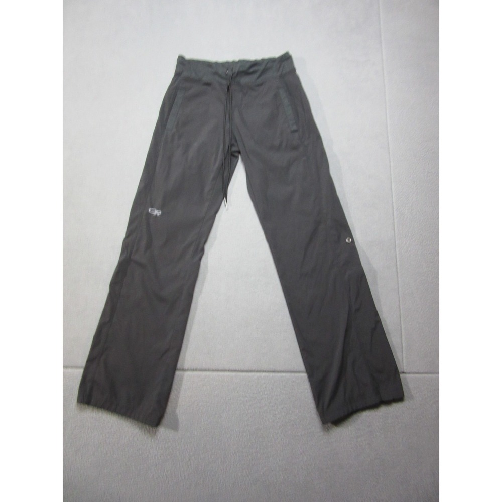 Outdoor Research Pants Womens 26 Black Zendo Ripstop Roll Up Hiking Straight Leg